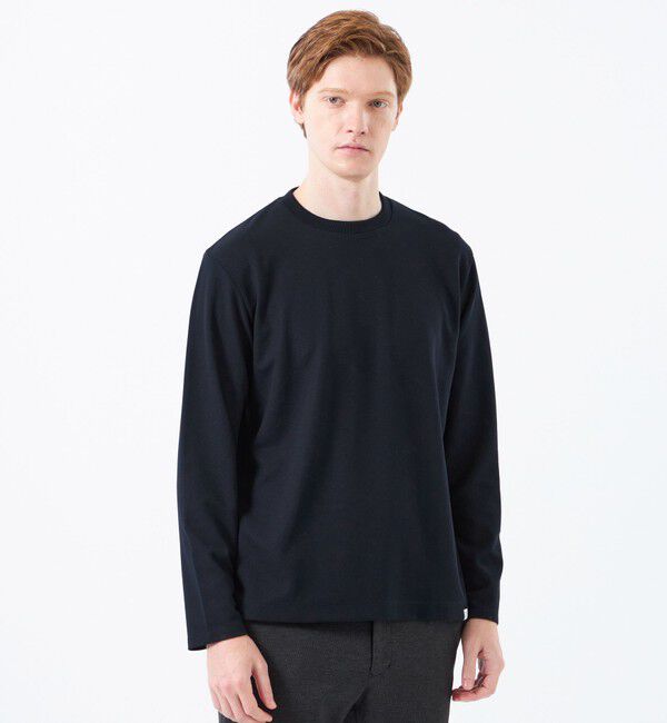 MACKINTOSH PHILOSOPHY「クルーネックロンT サーフニット」|Tシャツ・カットソー|ネイビー
