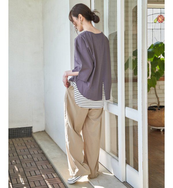 ikka「レイカンナシジバックスリットＰＯ」|Tシャツ・カットソー|