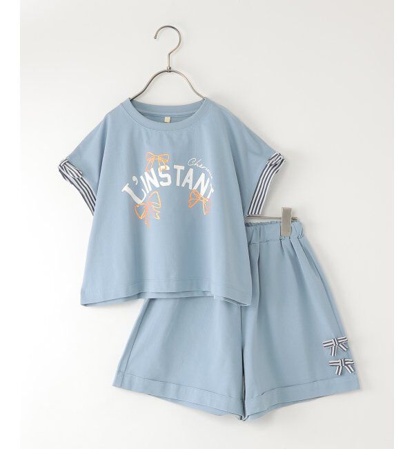 ikka kids「【セットアップ対応】冷感メッシュリボンキュロットパンツ（120~160cm）」|その他|