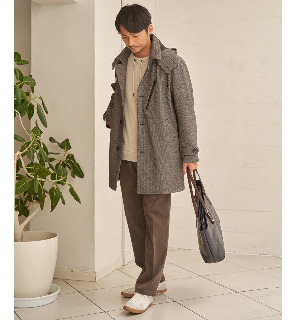ikka「ウールライクドビーステンカラーコート」|その他|