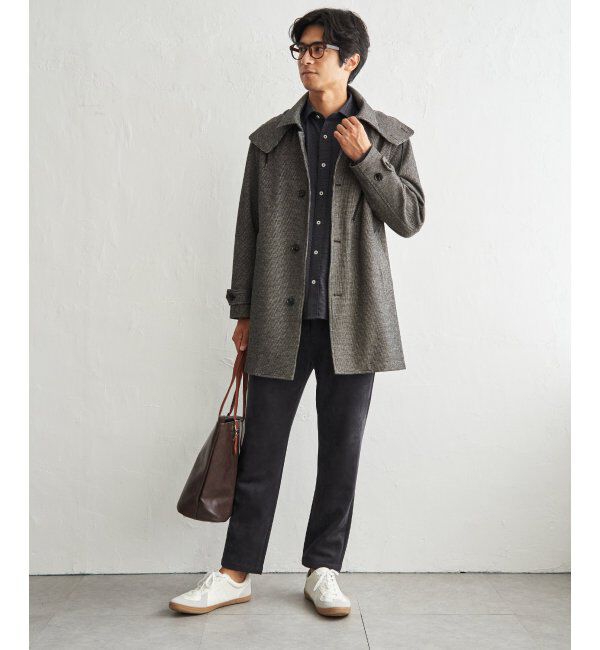 ikka「ウールライクドビーステンカラーコート」|その他|
