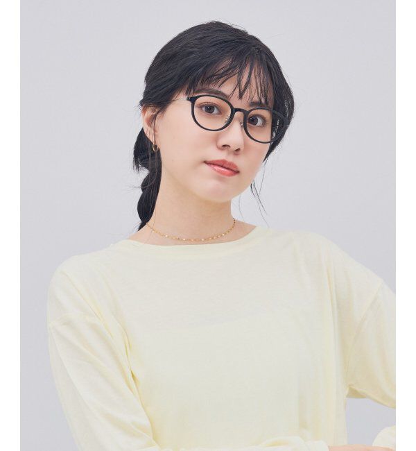  「ボストン型 メガネ｜TR&times;チタン 軽量素材 柔軟性  伊達メガネ 大人可愛い  レンズ交換券付」|メガネ|