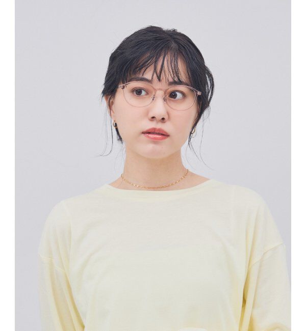  「ボストン型 メガネ｜TR&times;チタン 軽量素材 柔軟性  伊達メガネ 大人可愛い  レンズ交換券付」|メガネ|