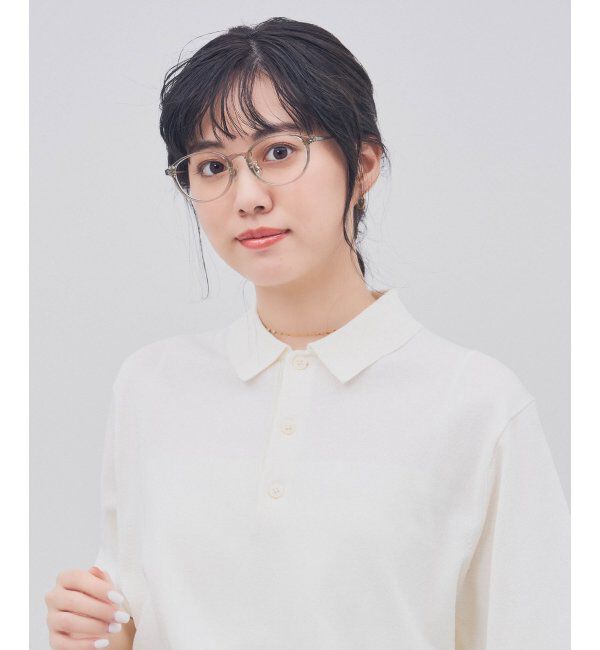  「ボストン型 メガネ｜TR&times;チタン 軽量素材 柔軟性  伊達メガネ 大人可愛い  レンズ交換券付」|メガネ|