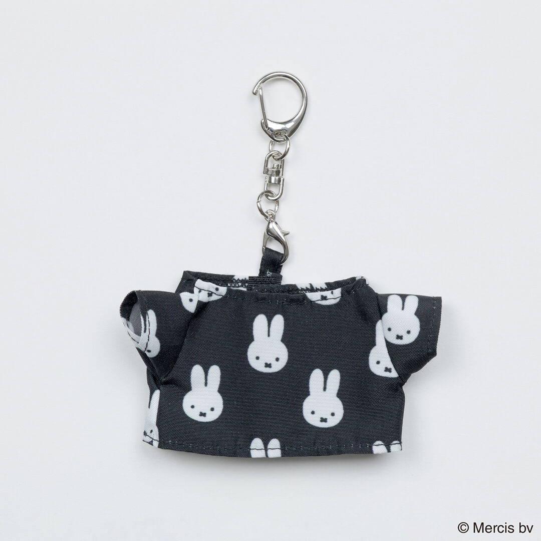  「MIFFY Chidori＆Monotone MINI Tシャツ型チャーム」|チャーム・キーホルダー|BLK