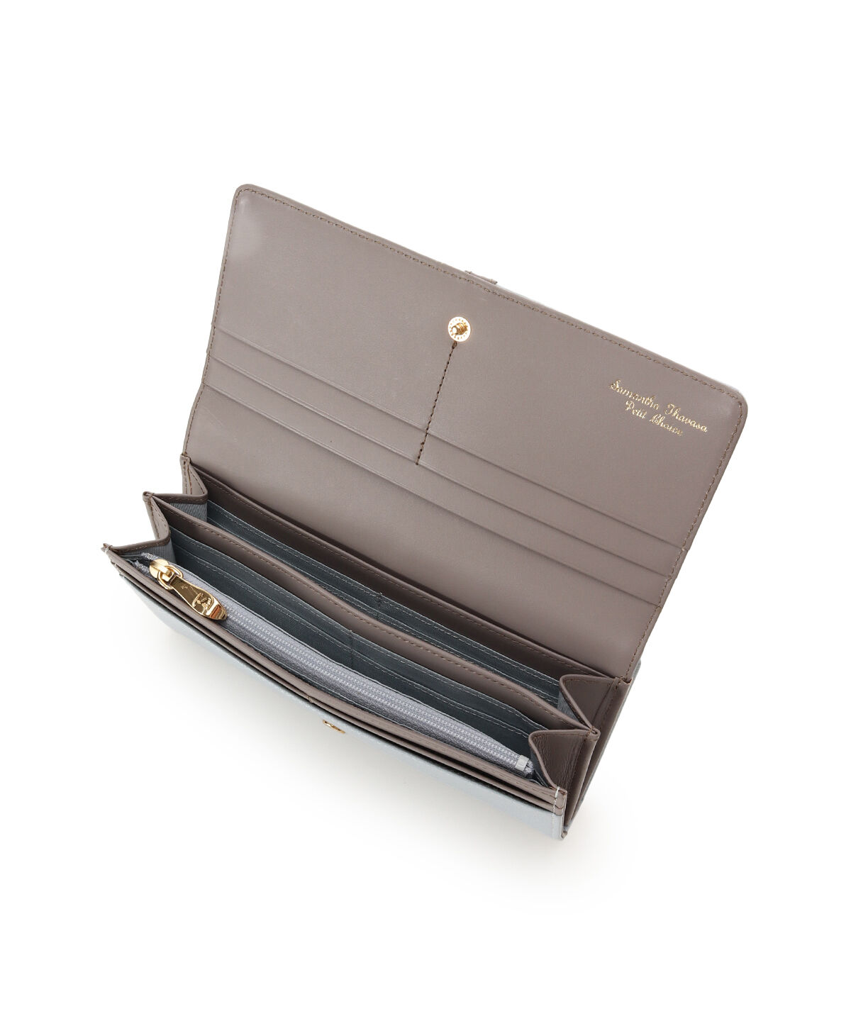 Samantha Thavasa Petit Choice「バイカラーフロントベルト 長財布」|財布|