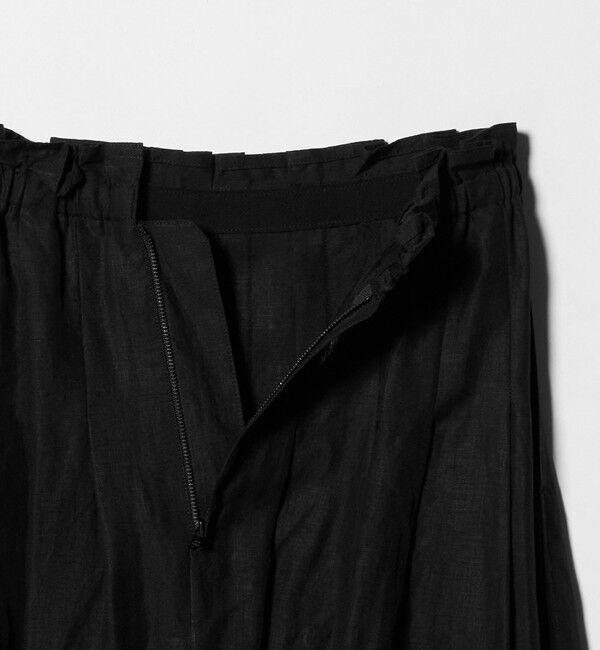 UNITED ARROWS「リネン タック ロングスカート ‐ウォッシャブル‐」|スカート|