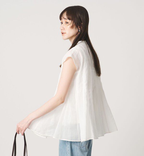 UNITED ARROWS「フレンチスリーブ ブラウス ‐ウォッシャブル‐」|シャツ・ブラウス|