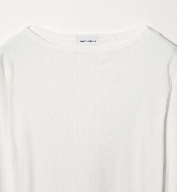 EMMEL REFINES「＜EMMEL REFINES＞EM テレコ ボートネック プルオーバー」|Tシャツ・カットソー|