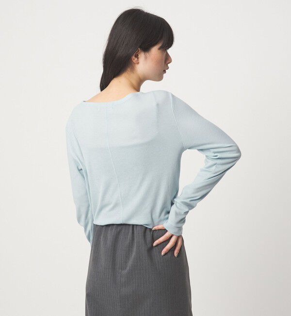 EMMEL REFINES「＜EMMEL REFINES＞EM テレコ ボートネック プルオーバー」|Tシャツ・カットソー|