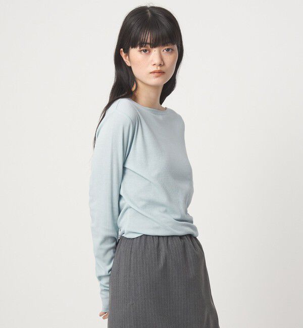 EMMEL REFINES「＜EMMEL REFINES＞EM テレコ ボートネック プルオーバー」|Tシャツ・カットソー|
