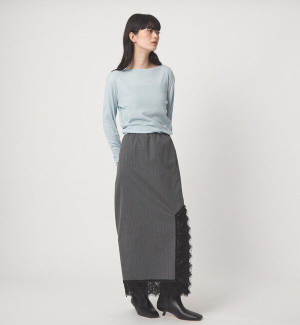 EMMEL REFINES「＜EMMEL REFINES＞EM テレコ ボートネック プルオーバー」|Tシャツ・カットソー|