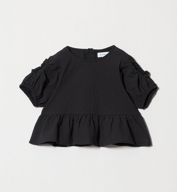 UNITED ARROWS green label relaxing「カタアキ バルーン ショルダー ブラウス / キッズ 100cm-130cm」|シャツ・ブラウス|BLACK