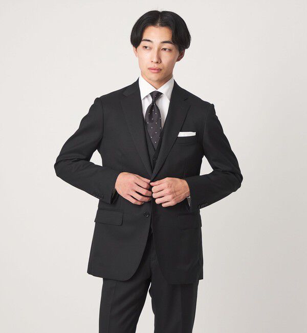 UNITED ARROWS green label relaxing「コットン ヘリンボーン ワイドカラー ドレスシャツ -形態安定-」|シャツ・ブラウス|