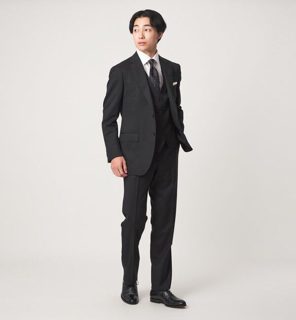 UNITED ARROWS green label relaxing「コットン ヘリンボーン ワイドカラー ドレスシャツ -形態安定-」|シャツ・ブラウス|
