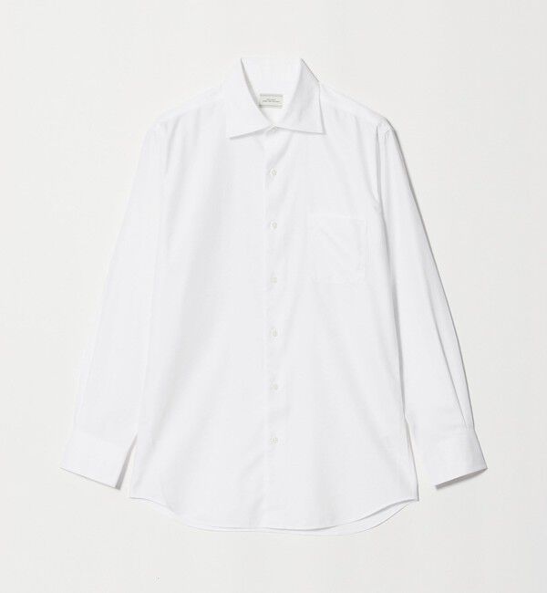 UNITED ARROWS green label relaxing「コットン ヘリンボーン ワイドカラー ドレスシャツ -形態安定-」|シャツ・ブラウス|