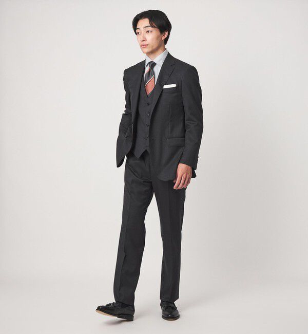 UNITED ARROWS green label relaxing「コットン ヘリンボーン ワイドカラー ドレスシャツ -形態安定-」|シャツ・ブラウス|