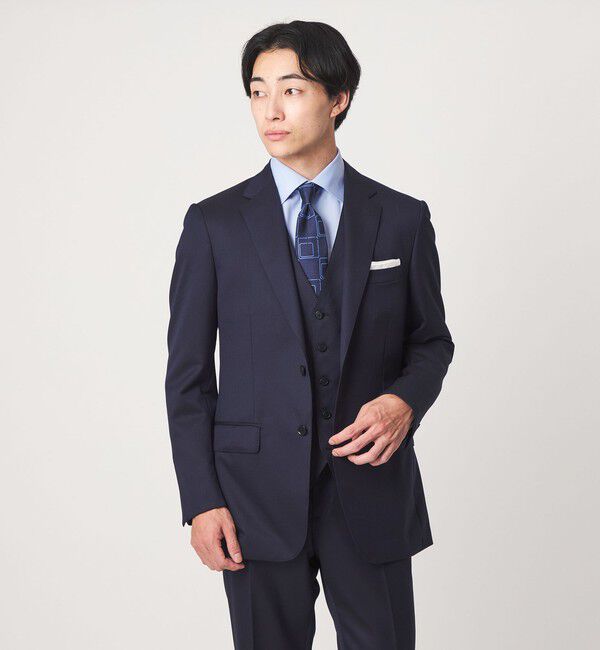 UNITED ARROWS green label relaxing「コットン ヘリンボーン ワイドカラー ドレスシャツ -形態安定-」|シャツ・ブラウス|