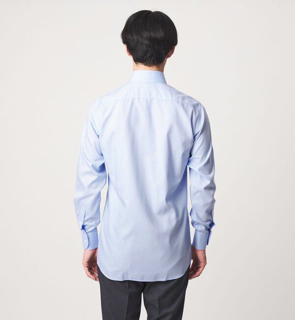 UNITED ARROWS green label relaxing「コットン ヘリンボーン ワイドカラー ドレスシャツ -形態安定-」|シャツ・ブラウス|