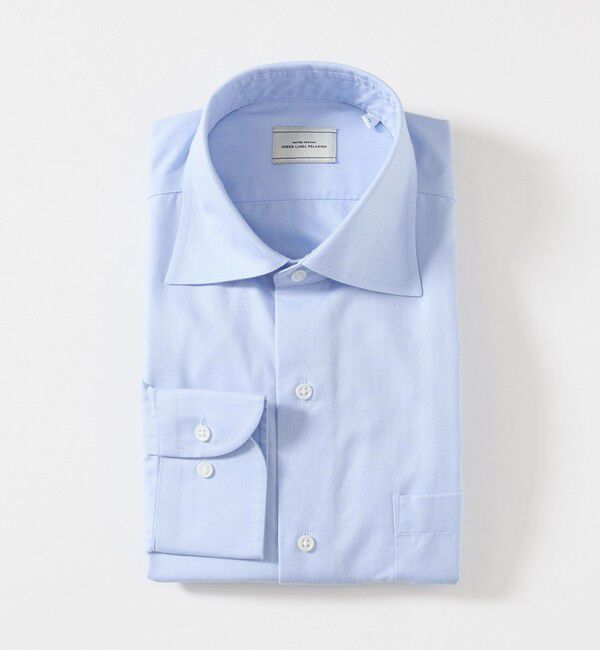UNITED ARROWS green label relaxing「コットン ヘリンボーン ワイドカラー ドレスシャツ -形態安定-」|シャツ・ブラウス|