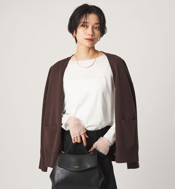 UNITED ARROWS green label relaxing「ドット ソデ チュール プルオーバー カットソー」|Tシャツ・カットソー|