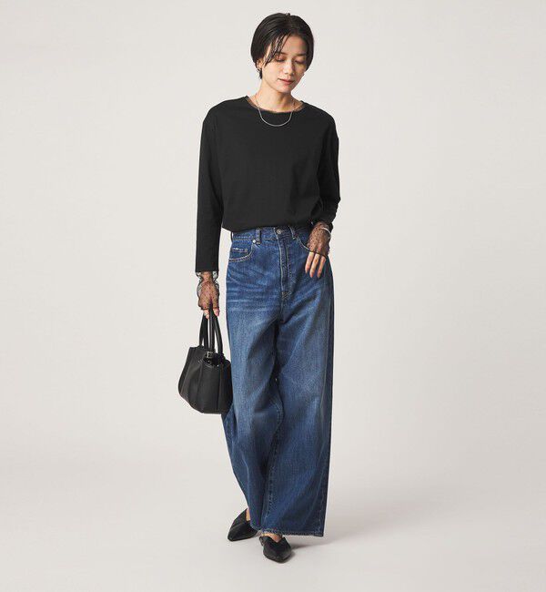 UNITED ARROWS green label relaxing「ドット ソデ チュール プルオーバー カットソー」|Tシャツ・カットソー|