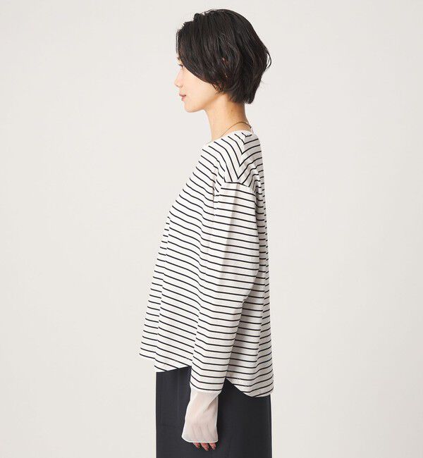 UNITED ARROWS green label relaxing「ソデ チュール プルオーバー カットソー」|Tシャツ・カットソー|