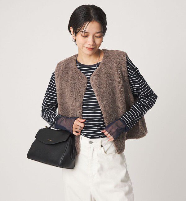 UNITED ARROWS green label relaxing「ソデ チュール プルオーバー カットソー」|Tシャツ・カットソー|