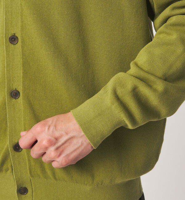 UNITED ARROWS green label relaxing「コットン カシミヤ ミラノリブ Vネック カーディガン -ハンドウォッシャブル-」|カーディガン|