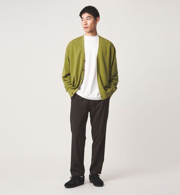 UNITED ARROWS green label relaxing「コットン カシミヤ ミラノリブ Vネック カーディガン -ハンドウォッシャブル-」|カーディガン|