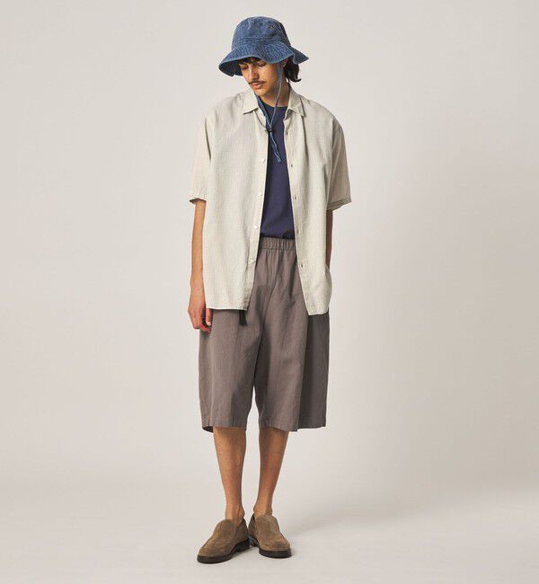STEVEN ALAN「＜Steven Alan＞ ドビー レギュラーカラー ショートスリーブ シャツ BOX」|シャツ・ブラウス|