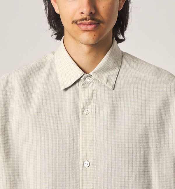 STEVEN ALAN「＜Steven Alan＞ ドビー レギュラーカラー ショートスリーブ シャツ BOX」|シャツ・ブラウス|