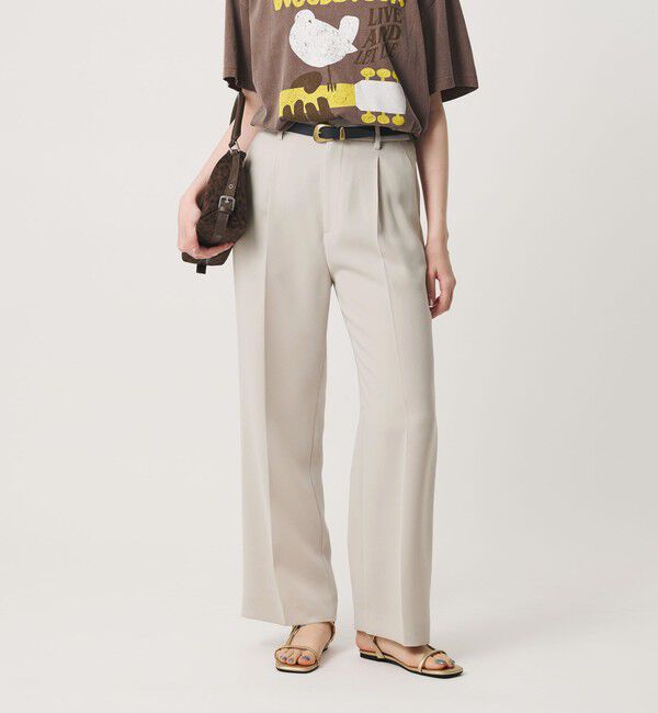 BEAUTY&YOUTH UNITED ARROWS「レギュラー ストレート タックパンツ ウォッシャブル 防シワ」|その他|NATURAL