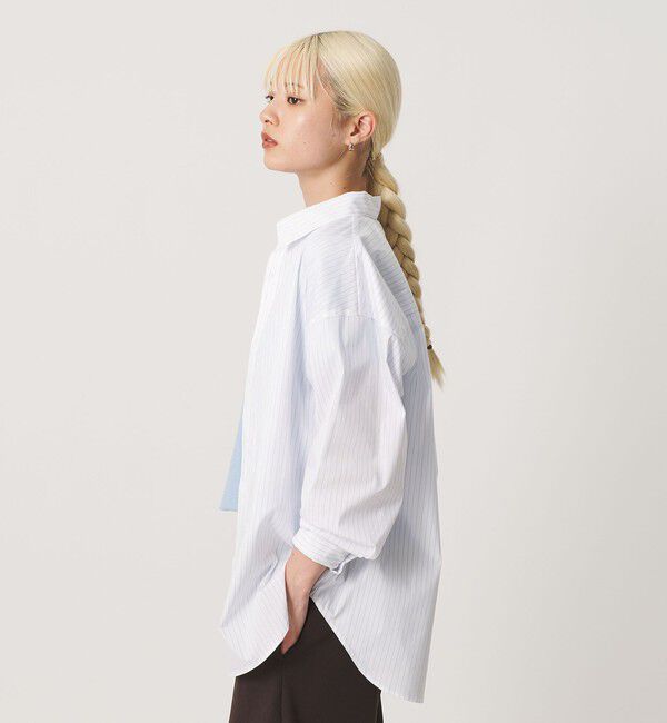 BEAUTY&YOUTH UNITED ARROWS「【WEB限定】ストライプ レギュラーカラー シャツ」|シャツ・ブラウス|WHITE