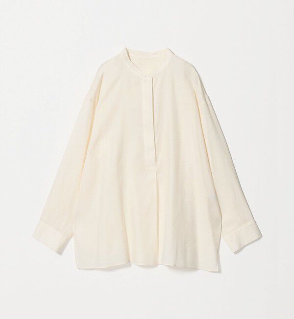 BEAUTY&YOUTH UNITED ARROWS「キュプラコットン スキッパー ブラウス」|シャツ・ブラウス|WHITE
