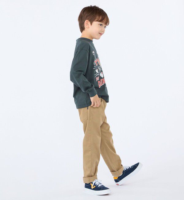 SHIPS KIDS「【SHIPS KIDS別注】ARCH＆LINE:100～130cm / ダイナソー  ロングスリーブ Tシャツ」|Tシャツ・カットソー|