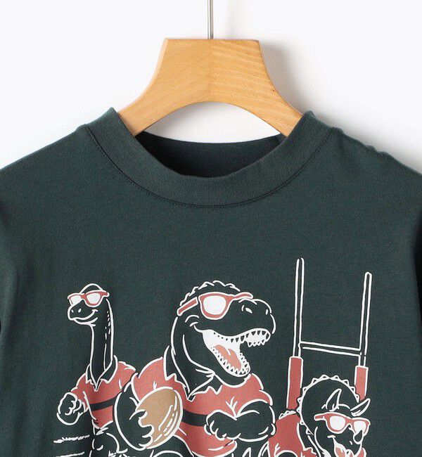 SHIPS KIDS「【SHIPS KIDS別注】ARCH＆LINE:100～130cm / ダイナソー  ロングスリーブ Tシャツ」|Tシャツ・カットソー|