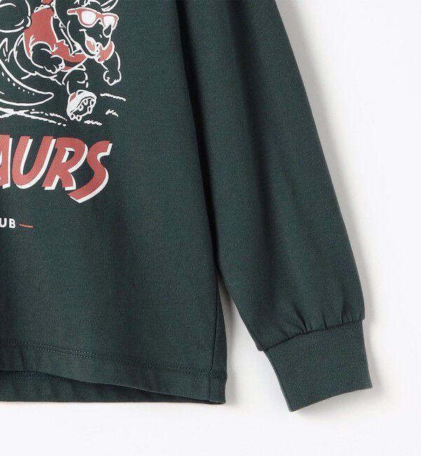 SHIPS KIDS「【SHIPS KIDS別注】ARCH＆LINE:80～90cm / ダイナソー  ロングスリーブ Tシャツ」|Tシャツ・カットソー|
