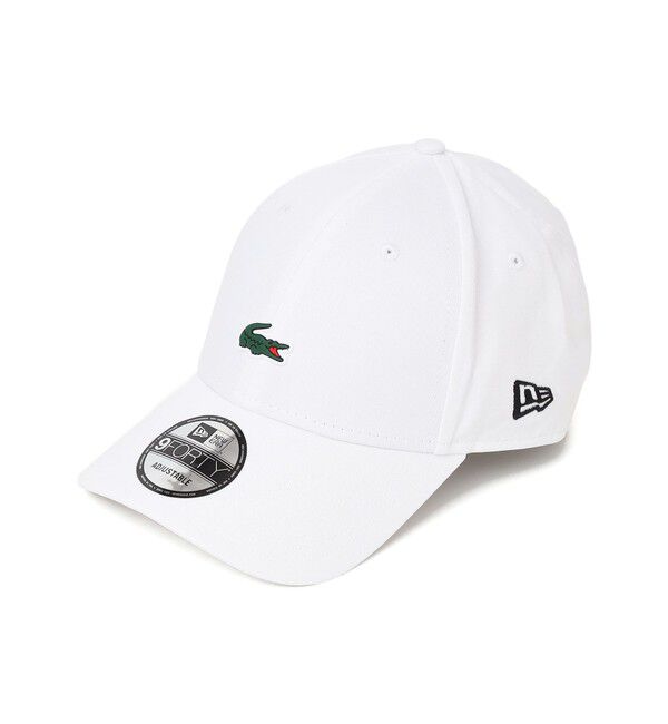 SHIPS any「LACOSTE: NEW ERA ワニロゴ キャップ」|キャップ・キャスケット|ホワイト