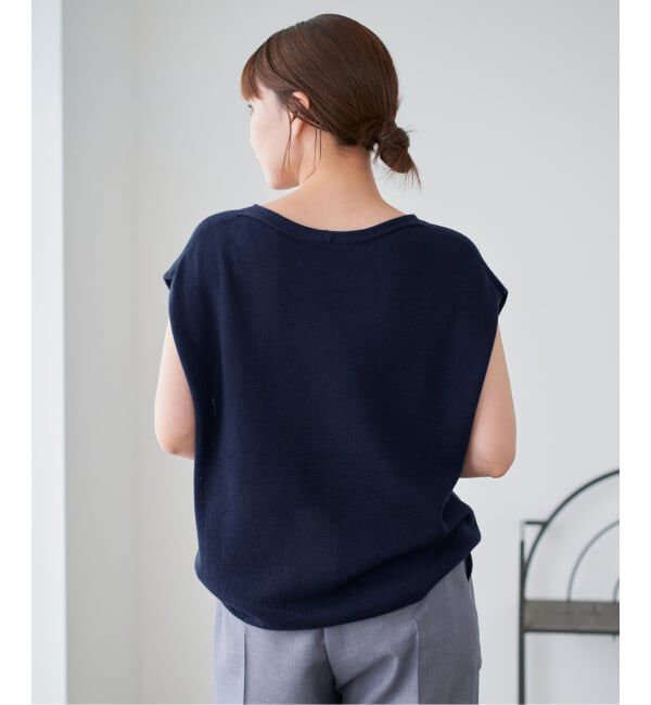 IENA「《追加2》コットンギマフレンチプルオーバー」|ニット・セーター|