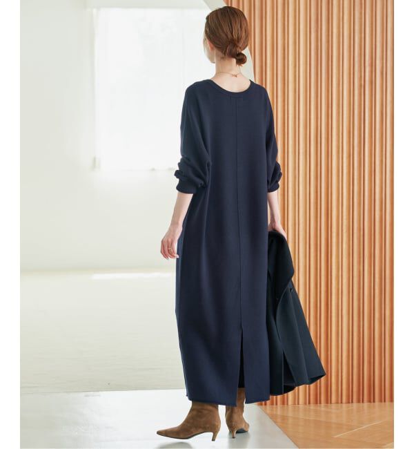 SLOBE IENA「《シリーズあり/予約》ウォッシャブルスムースニットワンピース」|ワンピース|