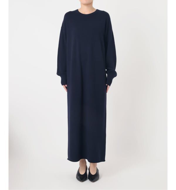 SLOBE IENA「《シリーズあり/予約》ウォッシャブルスムースニットワンピース」|ワンピース|