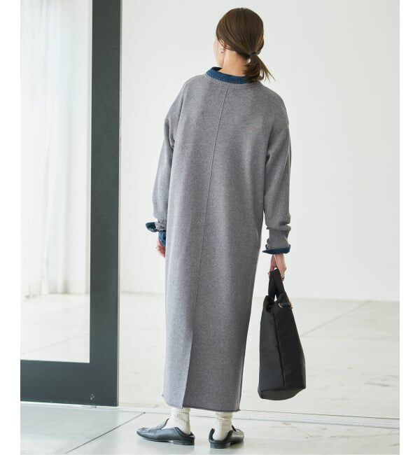 SLOBE IENA「《シリーズあり/予約》ウォッシャブルスムースニットワンピース」|ワンピース|