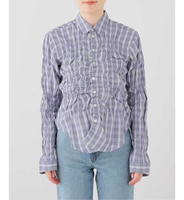 SLOBE IENA「gimaguas/ギマガス シャーリングシャツ LUPA SHIRT」|シャツ・ブラウス|サックスブルー B
