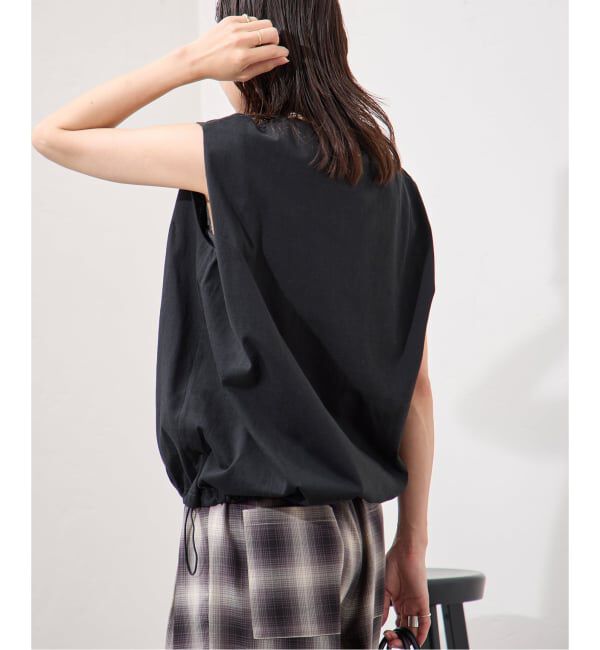 JOURNAL STANDARD「《追加》シャーリングノースリーブＴシャツ」|Tシャツ・カットソー|