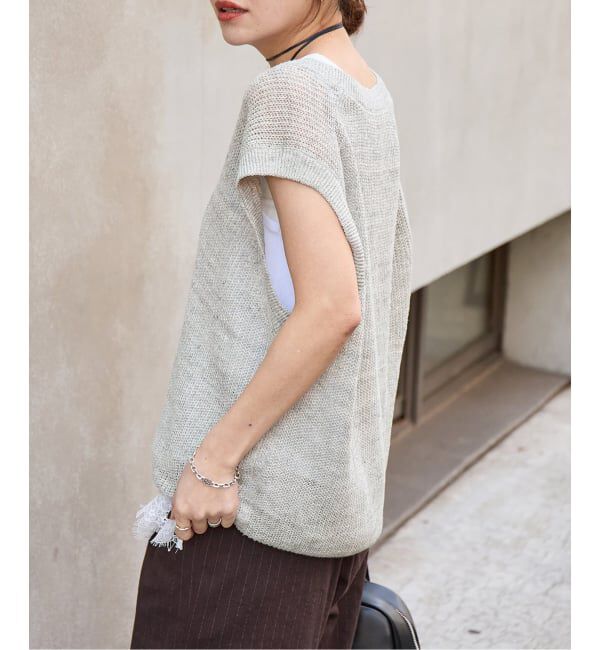 JOURNAL STANDARD「【osedit】WASHABLELINEN Vベスト」|ベスト・ジレ|