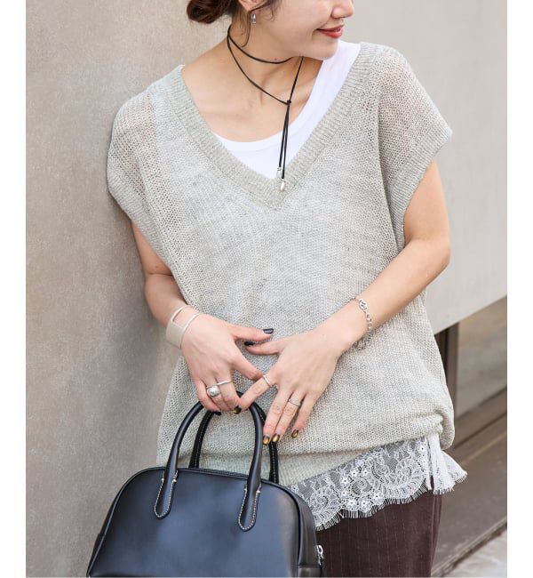 JOURNAL STANDARD「【osedit】WASHABLELINEN Vベスト」|ベスト・ジレ|