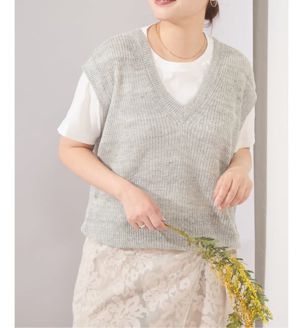 JOURNAL STANDARD「【osedit】WASHABLELINEN Vベスト」|ベスト・ジレ|