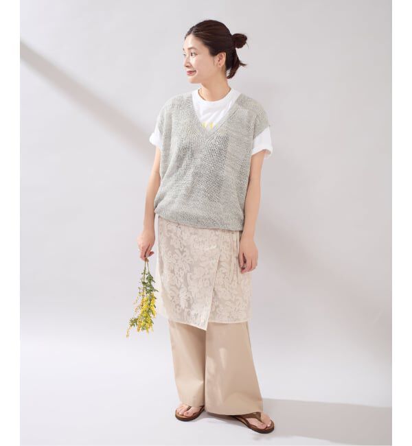 JOURNAL STANDARD「【osedit】WASHABLELINEN Vベスト」|ベスト・ジレ|