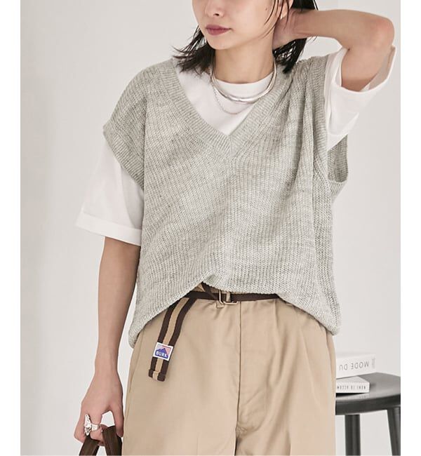 JOURNAL STANDARD「【osedit】WASHABLELINEN Vベスト」|ベスト・ジレ|